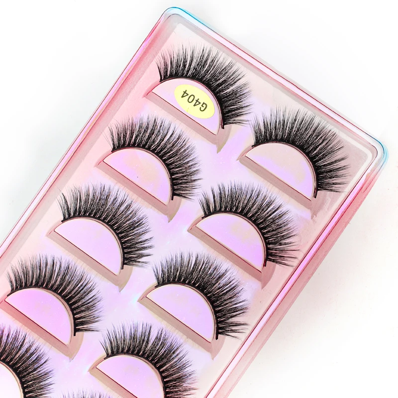 New 3/5 Pairs 3D Mink Lashes Natural Soft Eyelash Dramatic False Eyelashes Faux Cils Make ups Fake Eyelash Extension maquiagem