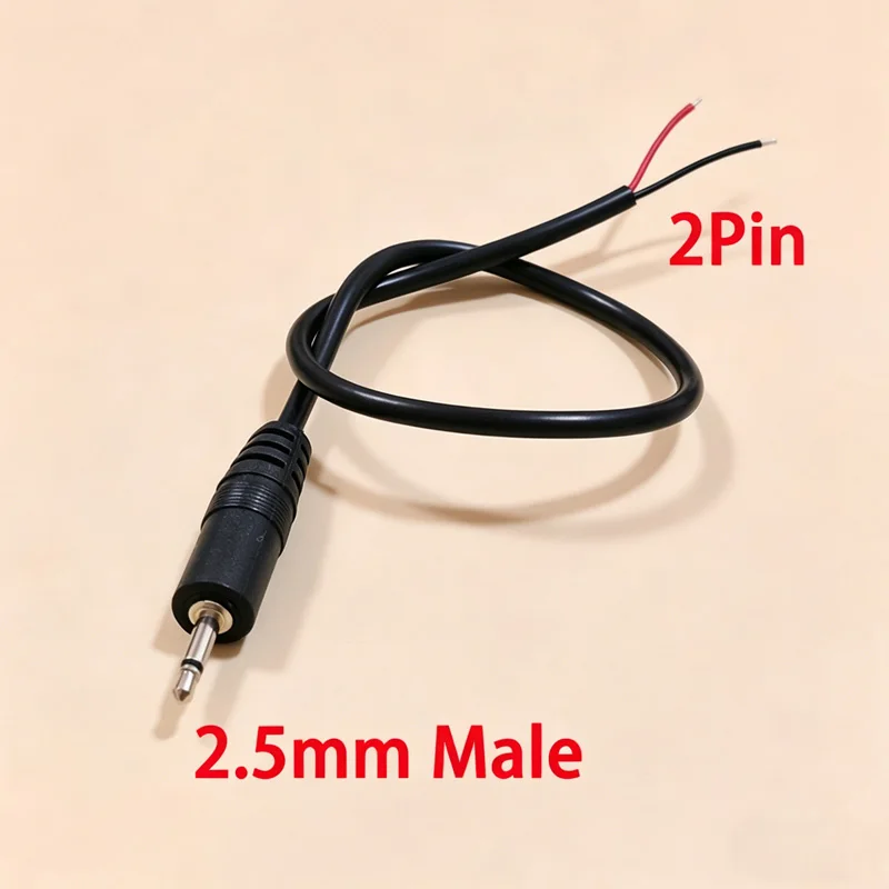 2.5mm 3.5mm Mono Stereo Audio Cable Male Female Plug Jack Connector Cord 2/3/4Pole TS TRS TRRS Extension Wire DIY Earphone Mic