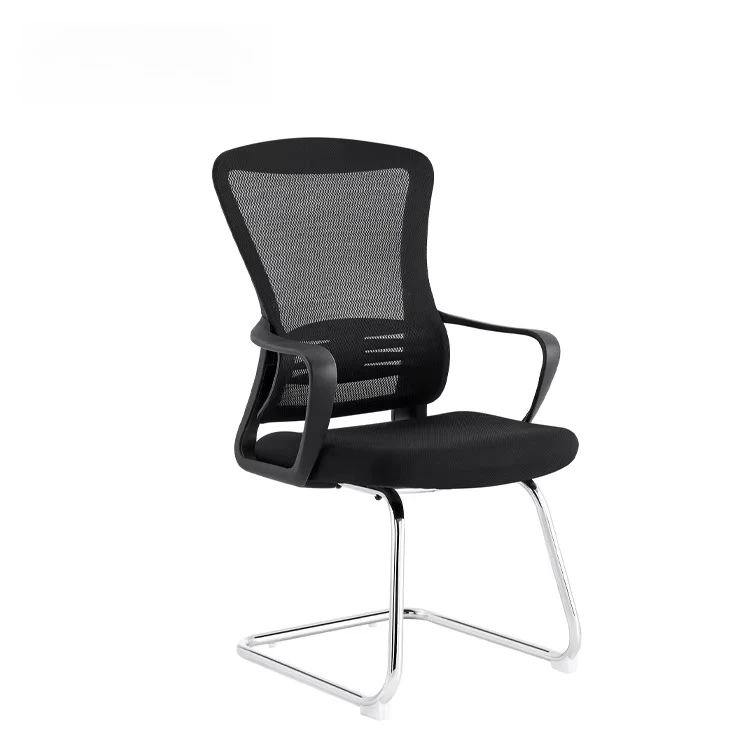 Modern Office Task Chair Ergonomic Black Mesh Design Chrome Frame Executive Office Chair Massage for Meeting Room