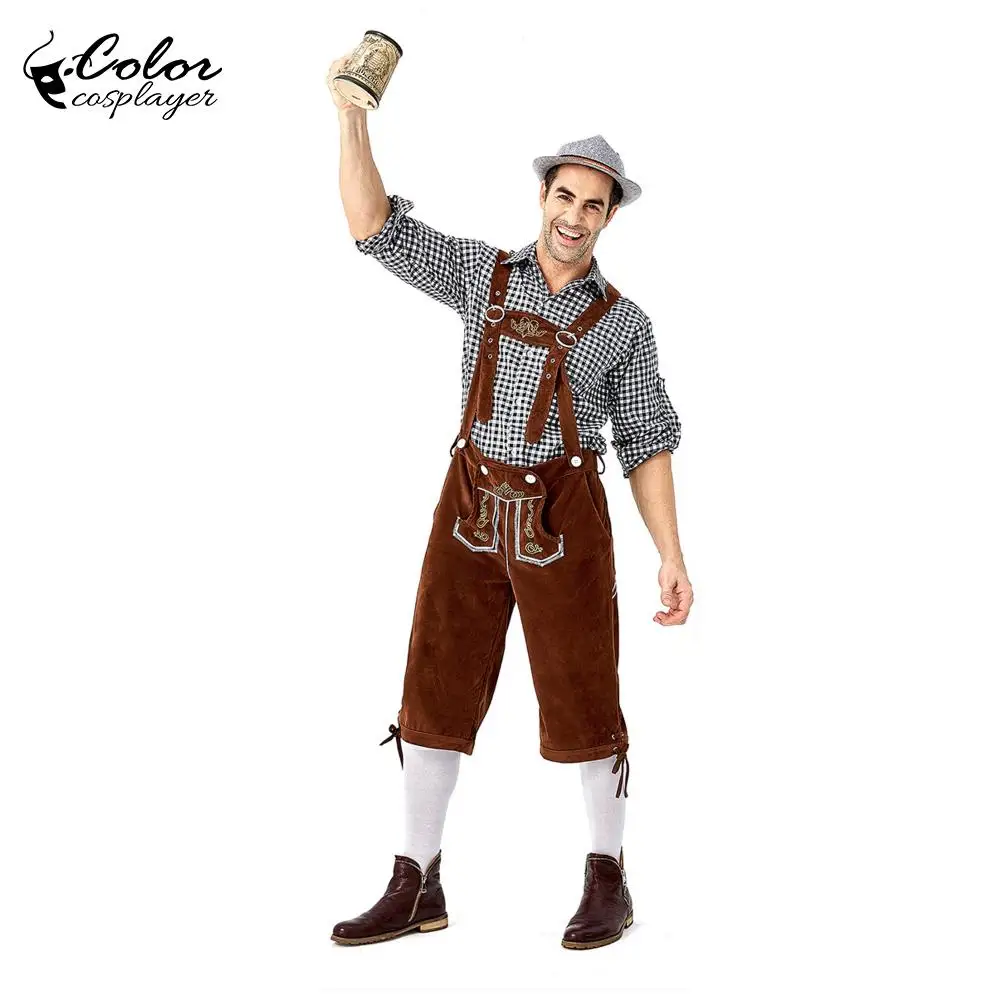 Kleur Cosplayer Carnaval Cosplay Kostuum Mannen Etnische Traditionele Pak Festival Party Kleding Stadium Purim Outfit Volwassen Kostuums