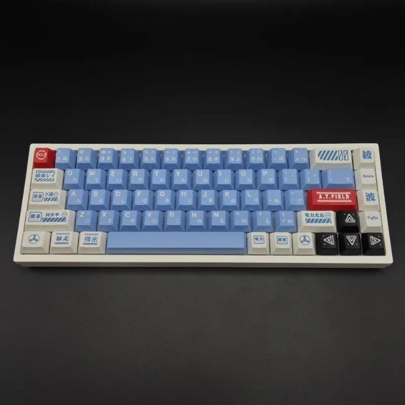 

140-key PBT Keycap Cherry Height EVA Theme Custom Keycap Font Transparent Mechanical Keyboard Keycap Small Set