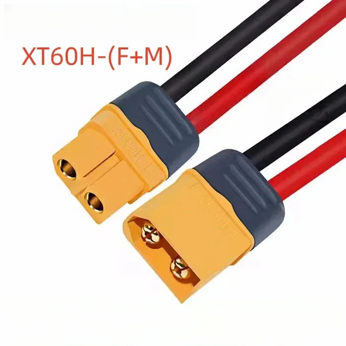 Amass XT60 Cable Connector Male Female XT60H Plug with Sheath Cover 14AWG 12AWG Silicon Wire for RC Lipo