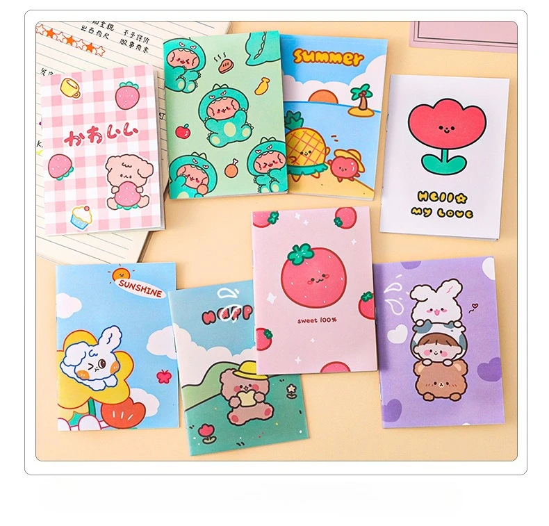 5Pcs Kleine Notebooks Anime Cartoon Notizblock Planer Journal Student Schule Notizblock Schreiben Buch Büro Liefert Geschenk Heiße Verkäufe – Detail 2