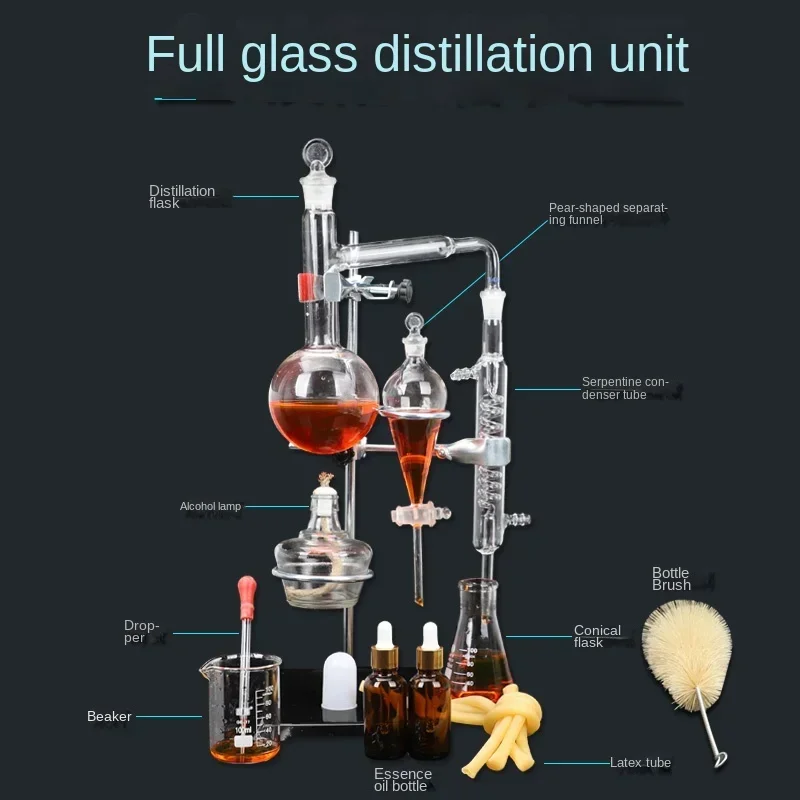 Laboratory all-glass distillation unit...