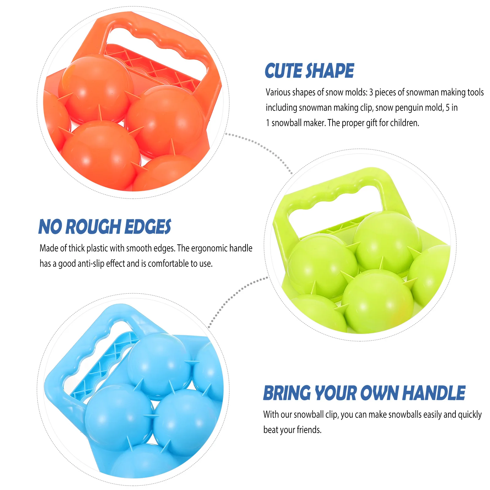 Clip di giocattoli invernali per bambini all'aperto Play Shaper Molds Muld Maker Attrezzi da esterno