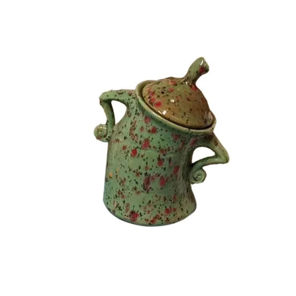 น่ารักกระป๋องเก็บอาหาร Jars พร้อมฝาปิดสุญญากาศสําหรับห้องครัวกล่องเก็บอาหารชากาแฟถ้วยกาแฟ (สีเขียว)