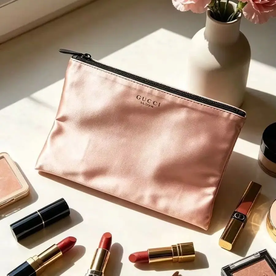 YSL Sweet Design Women Storage Bag Easy To Carry Fresh Charming Appearance For Business Trip Daily Use Cosmetic Sample Storage L