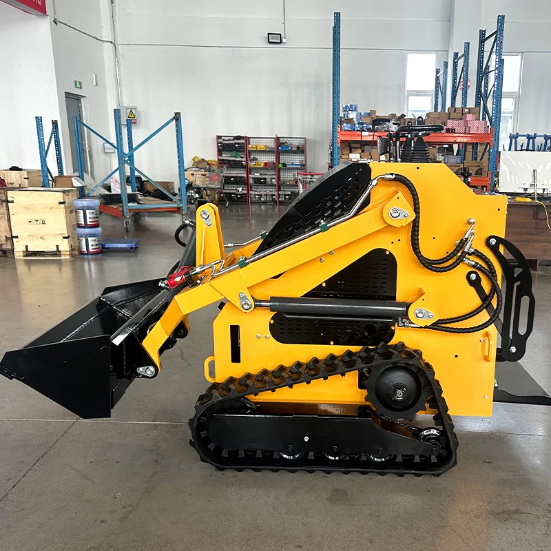 Customized Hot Selling Mini Sliding Loader CE Approved Front End Loader Electric Tracked Skid Steer Loader With Attachments