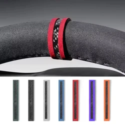 Car Steering Wheel Center Marker Sticker for Porsche 911 Cayenne Macan Panamera Boxter Italian Top Suede Carbon Fiber Accessorie