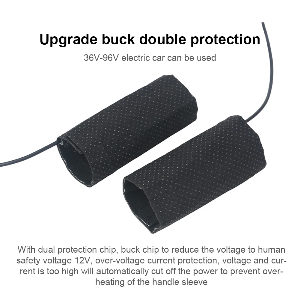 

12V USB Motorcycle Heating Handlebar Cover 3 Gears Electric Heated Grip Cover Electric Heated Handle Cover for Outdoor Riding