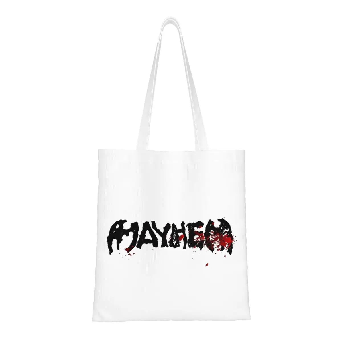 

Unisex Lady Gaga Mayhem Blood Logo Tote Bags Large Capacity Grocery Bag for Ladies Handbags