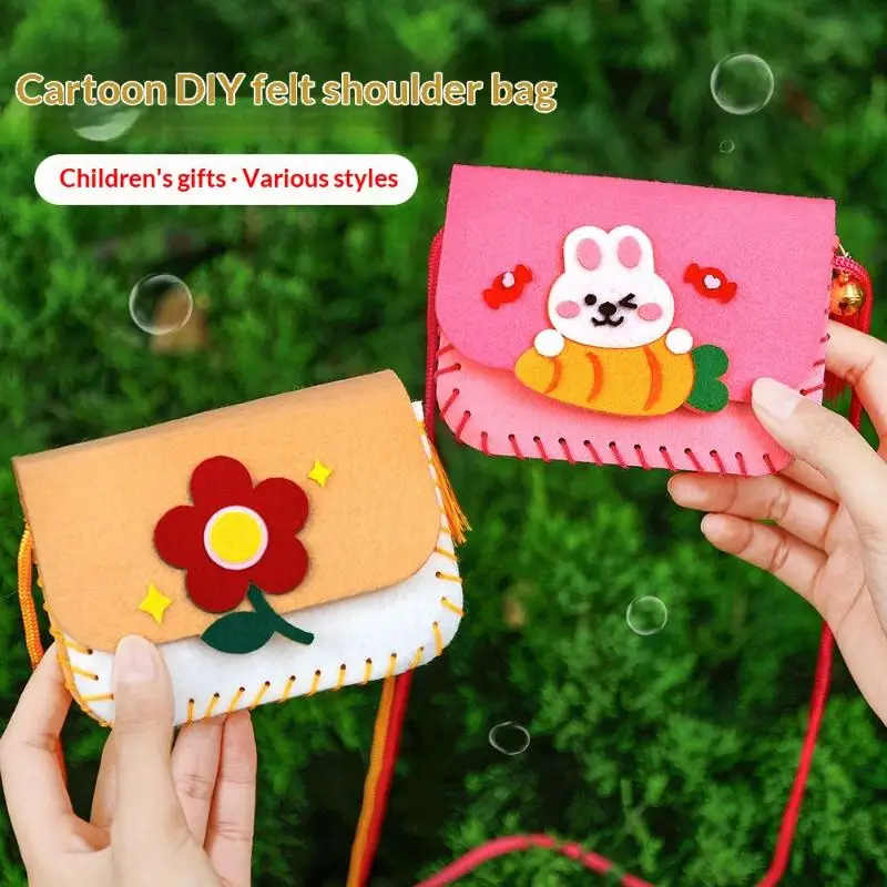 귀여운 펠트 가방 만들기 키트 공예 미술 바느질 장난감 - Art Craft Kindergarten 리뷰 및 가격