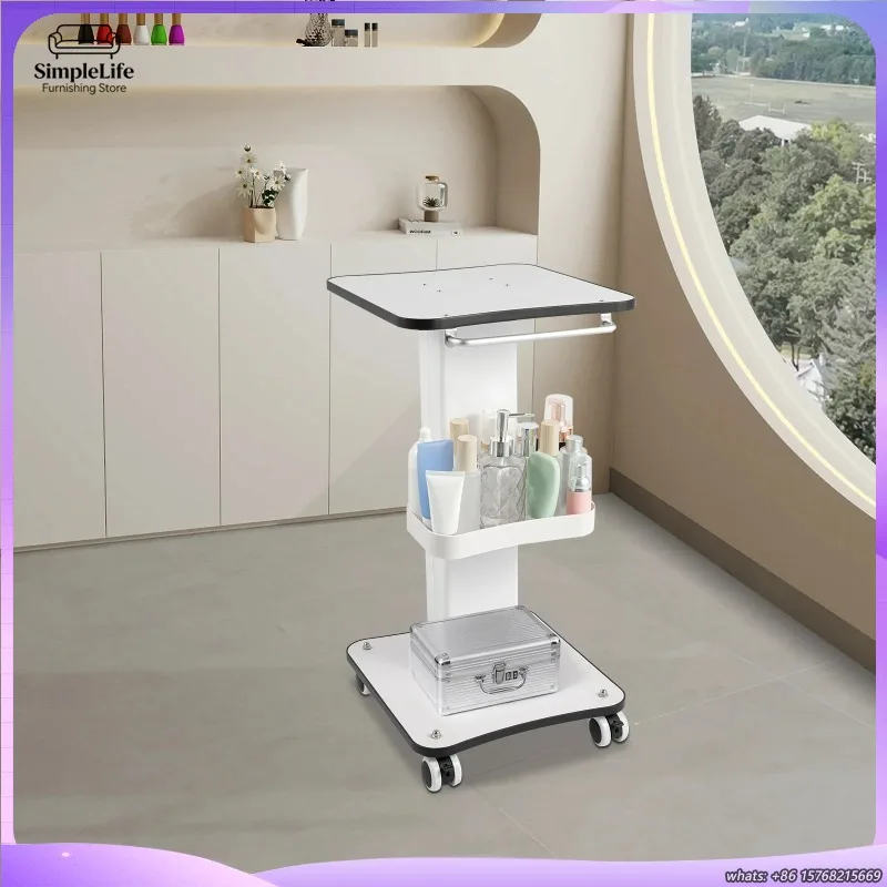 

40kg Heavy Duty SPA Beauty Rolling Cart with Locking Wheels Salon Trolley for Esthetician Tools Storage and Instrument Tray