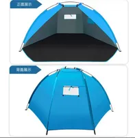 Summer Beach Tent Outdoor Camping Tent Anti UV Sunshade Shelter for Fishing Picnic Beach Park Sports Fishing Tent
