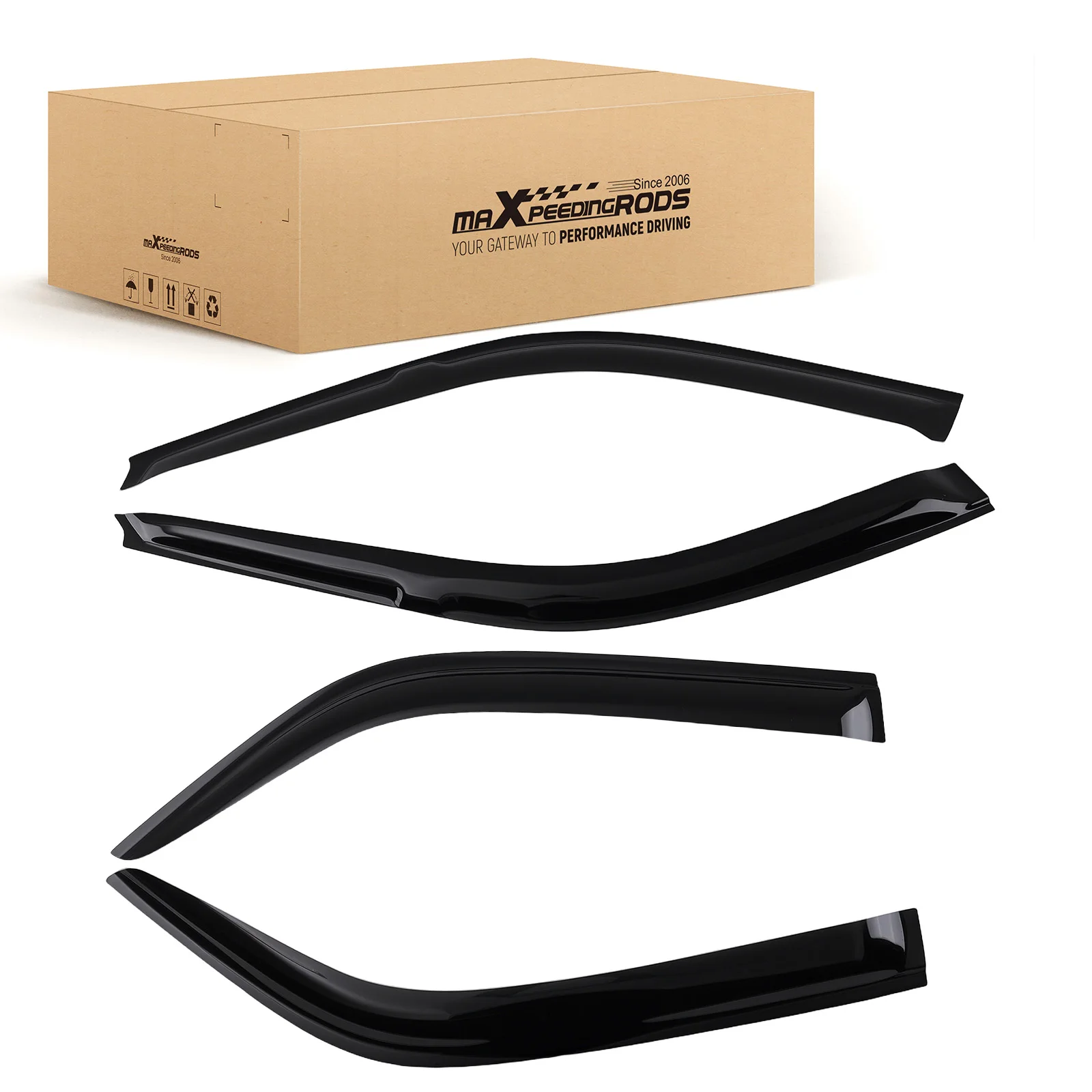 

Дефлекторы окон (ветровики) для Honda Civic Sedan 92-95, комплект с акриловым клеем