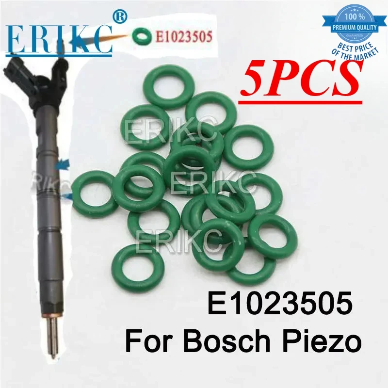 

5PC Auto Fuel Injector O-Ring Sealing Ring E1023505 Oil Return Pipe Joint for Piezo Injector 0445115 / 0445116 Series