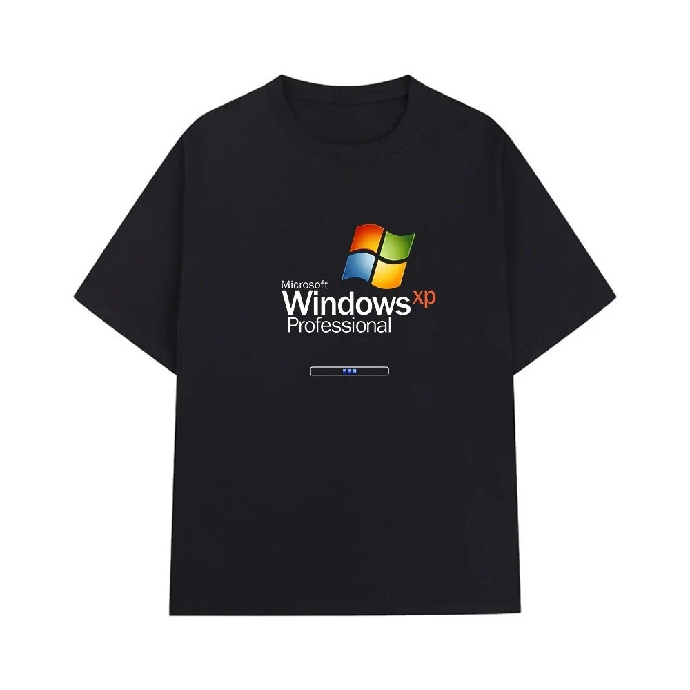 

Профессиональная футболка с логотипом Windows XP, повседневная, модная и удобная футболка, модная мужская футболка в летнем стиле