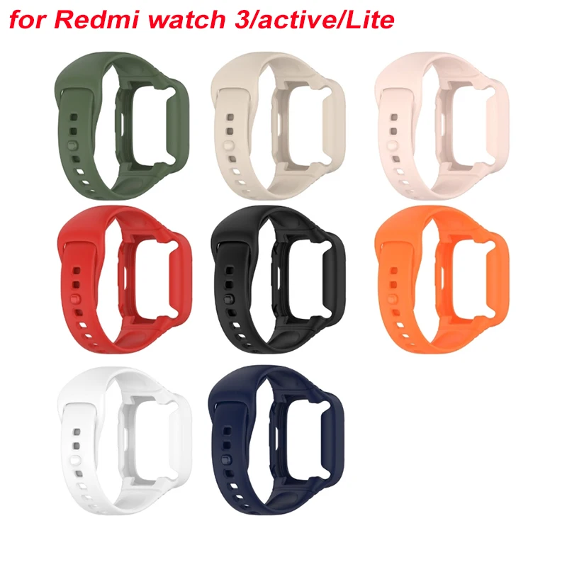 

Сменный ремешок для часов для Redmi Watch 3 active/Lite, защитный ремешок, корпус, силиконовый ремешок и аксессуары для часов