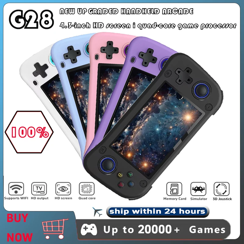 

New G28 handheld game console, TV, home arcade, high-definition PSPPS1 handheld console, steamdeck handheld console