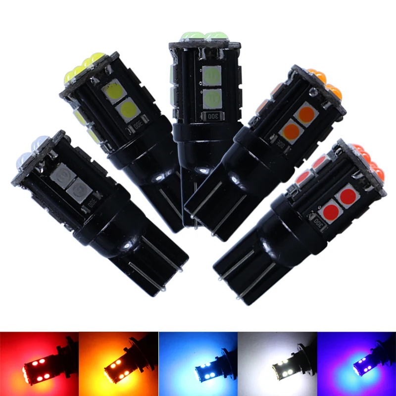 أمبولة Led الضوء الداخلي T10 196 W5W Canbus 12 فولت سيارة تحذير إشارة لمبة السيارات لوحة ترخيص ماركر القراءة مصباح الأزرق 12 فولت