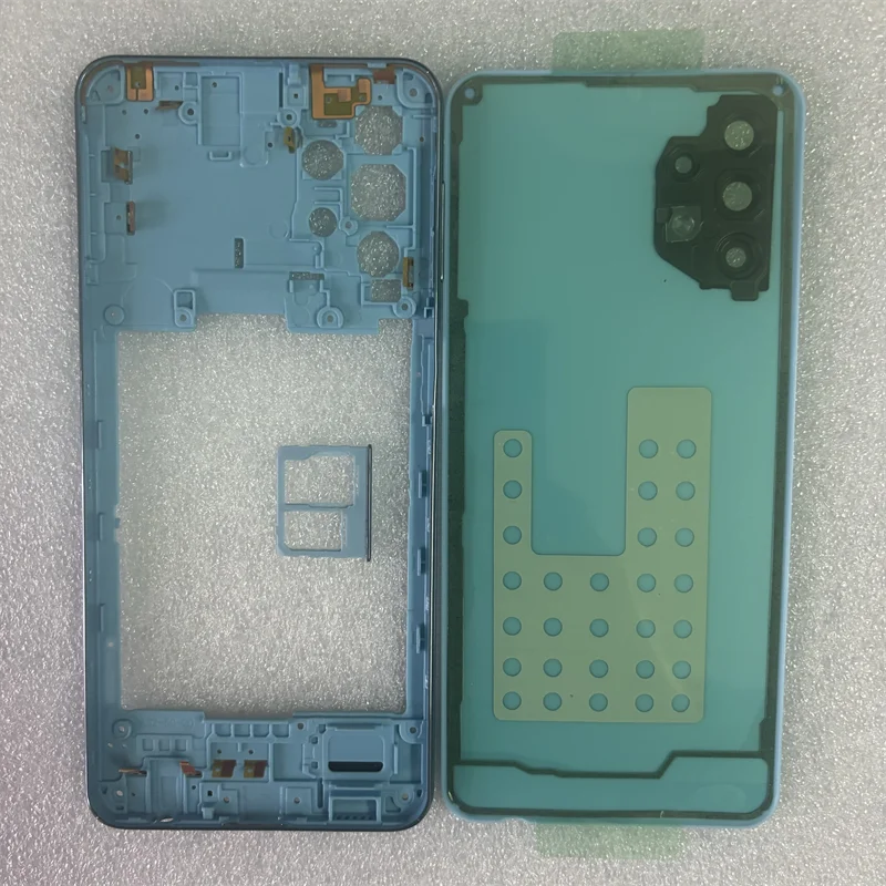 

Популярный чехол с полным корпусом для Samsung Galaxy A32 5G A326, средняя рамка, крышка + задняя крышка аккумулятора, крышка задней двери + SIM + NFC, запасные части