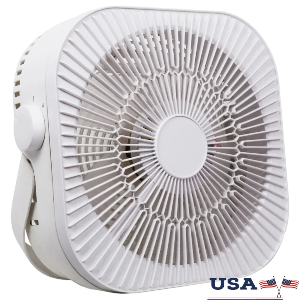 

3-скоростной портативный вентилятор, энергосберегающий шепот, тихий двигатель 30 Вт, регулируемая ручка, компактный дизайн, не требующий сборки, шнур 6 футов