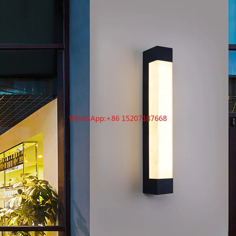 Modern Simple Outdoor Waterproof IP65 LED Wall Light AC85~265V Stainless steel Porch Lamp For Street Path  Sconce Decoration