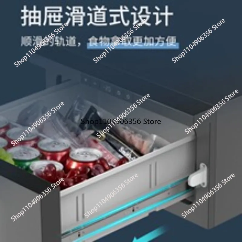 for D30 RV Fridge Drawer Car Refrigerator Freezer AC DC Compressor Electric Portable Cooler 12V Fridge with Digital Display