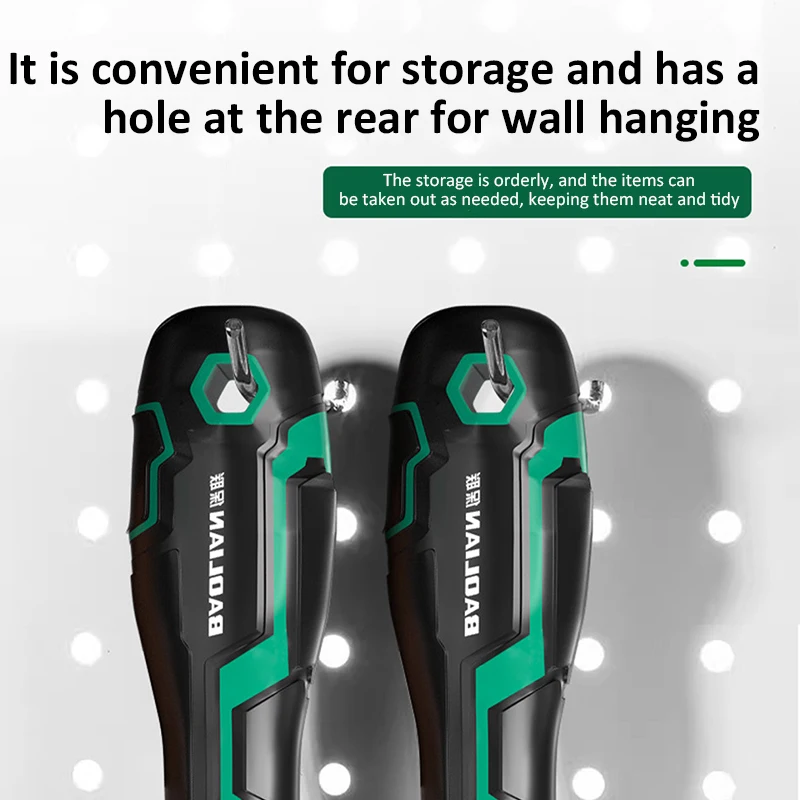 Tournevis hexagonal S2 en acier allié H1.5-6, pointe magnétique, antirouille, outils ménagers pour bricolage, réparation mécanique de voiture et de moto, 1 pièce