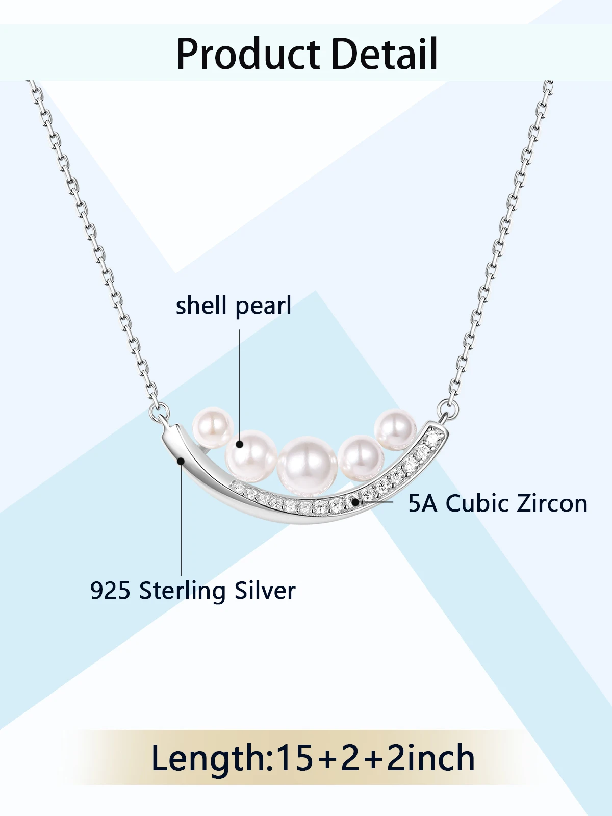 TYYL Women Luxury Quality Shell Pearls Pendant Necklace Jewelry 925 Silver Necklaces Woman Trend 2024 Minimalist 5A Zircon Chain