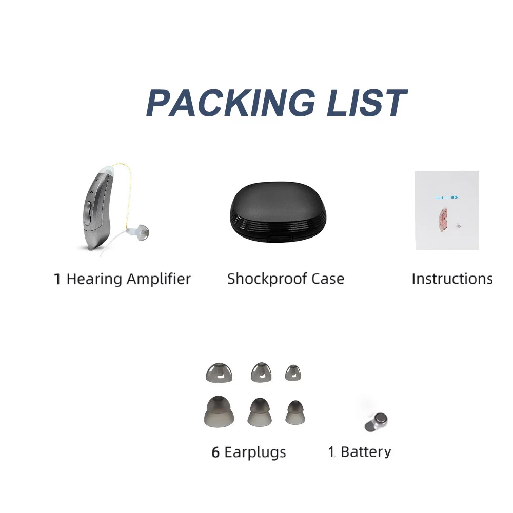 Bluetooth Hearing Aids Digital New Invisible BTE 10 Channel SF101 Mobile APP Program Adaptation Adjustment Audifonos Elderly