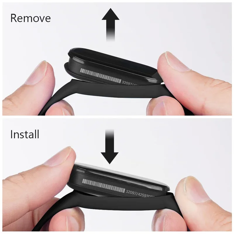 Силиконовый ремешок для Xiaomi Mi Band 7, сменный Браслет для mi band 5 6, ремешок для часов