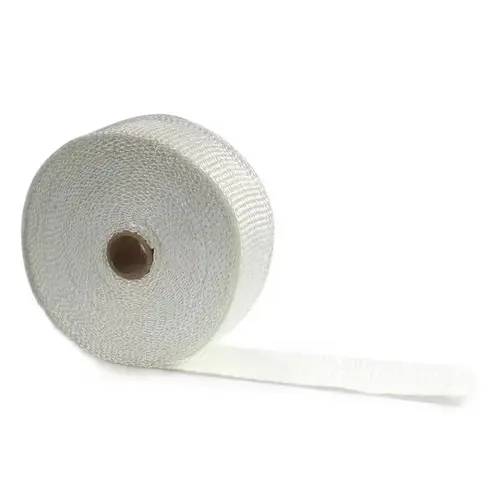 10M Roll Fiberglass Heat Shield Motorcycle Exhaust Thermal Tape Header Pipe Heat Wrap Tape Thermal Protection with Stainless Tie - Image 5