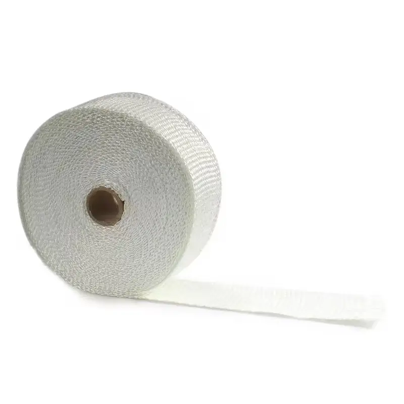 10M Roll Fiberglass Heat Shield Motorcycle Exhaust Thermal Tape Header Pipe Heat Wrap Tape Thermal Protection with Stainless Tie - Image 5