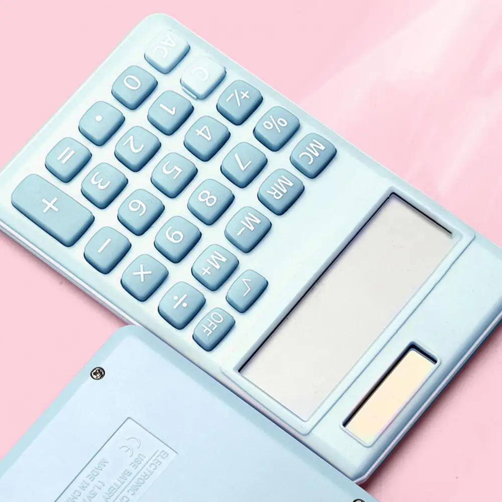 Calculadora alimentada por energía Solar, calculadora de 8 dígitos con pantalla para estudiantes, oficina y escuela