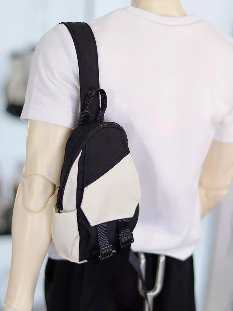 D09-P798 children handmade toy 1/4 dfh uncle ID75 DZ75 BJD/SD Doll accessories Color blocked crossbody bag 1pcs