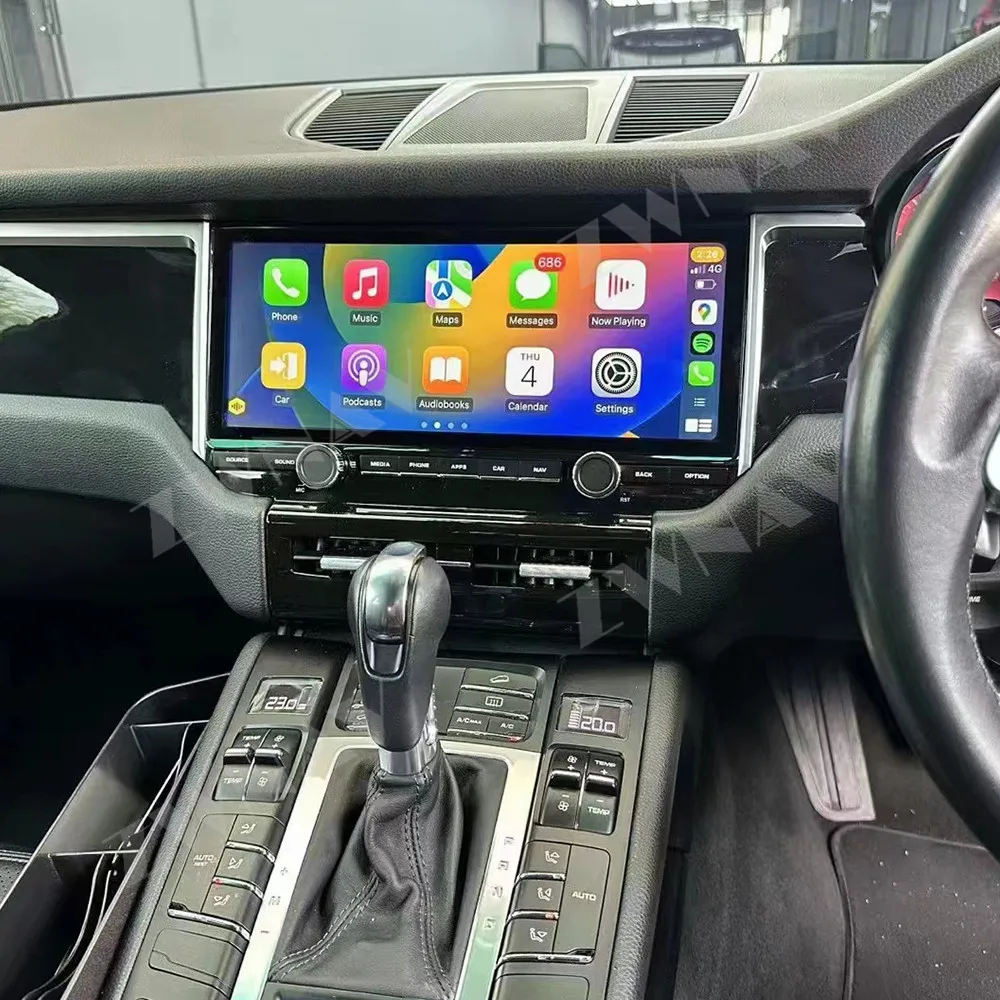 كوالكوم أندرويد 13 CarPlay راديو السيارة 12.3 بوصة تعمل باللمس لبورشه ماكان 2010-2015 نظام تحديد المواقع مشغل وسائط متعددة رئيس وحدة السيارات #5