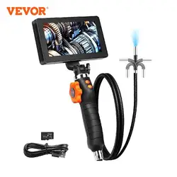 VEVOR Articulating Borescope Camera with Light Two-way Articulated Endoscope Inspection with 6.4mm Tiny Lens 5