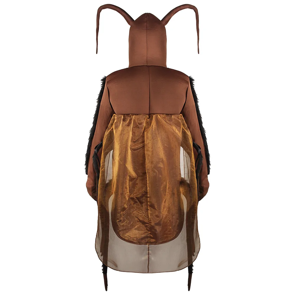 Loween coroach cosplay traje animal selfie par outfit engraçado dr-up terno de uma peça feminino modelo traje de palco étnico