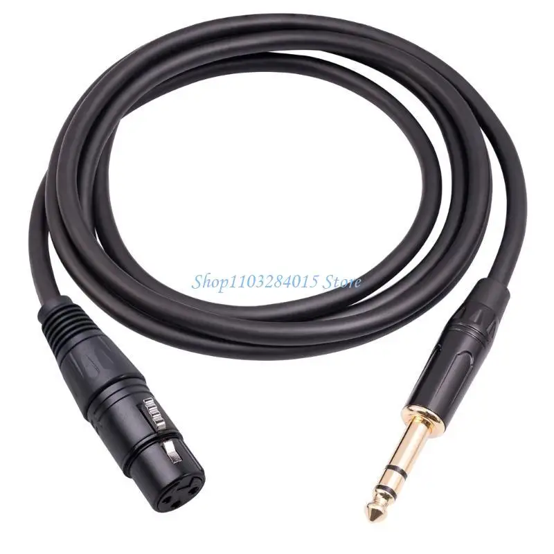 R6FF XLR 3-Pin Female to 1/4 Inch Male Balanced XLR to 6.35mm TRS Cable 1-10M