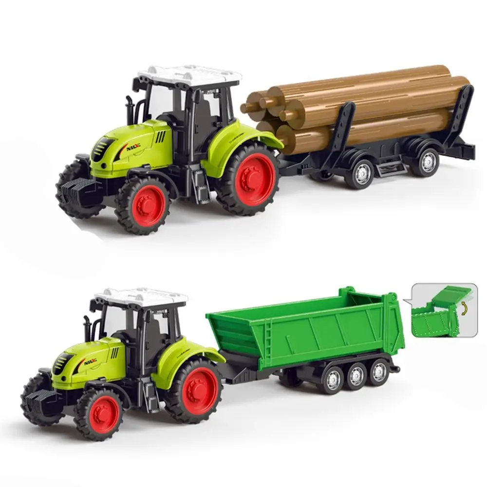 Children Inertia Agricultural Engineering Vehicle Toys Farm Bunk Car Rice Truck Construction Gift For Boys Birthday