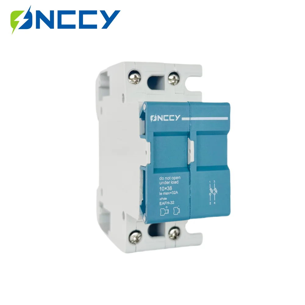 ONCCY AC Fuse Holder,  230VAC 1P 2P 3P AC Fues Holder 32A ,1P+N,3P+N, Suitable for Fuse 10*38MM 2-32A