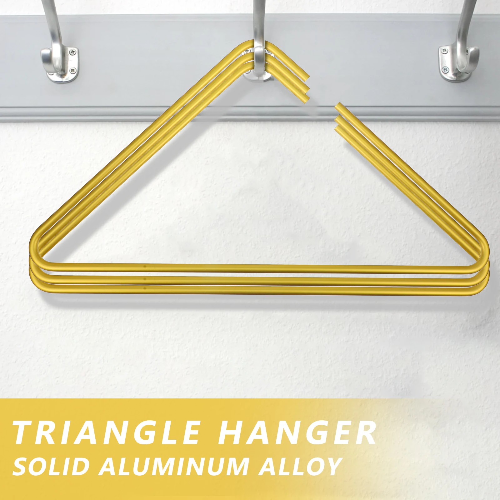 

5 Pcs Coat Hanger Hangers Clothing Support for Closet Golden Clothes