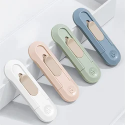 1pcs Portable Mini Paper Cutter Quality Artwork Knife Automatic Rebound Box Opener Pocket Cutter For Office School Supplies