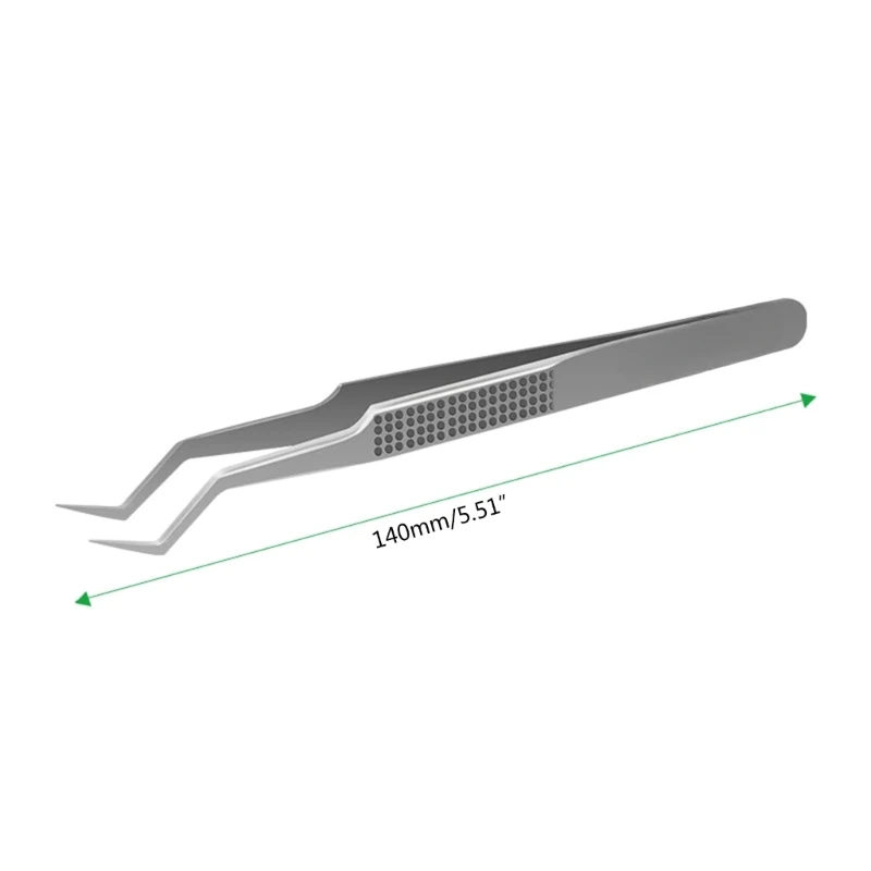 Pince à épiler super dure pour la soudure et la micro-réparation de puces IC, haute précision, ligne volante, acier inoxydable, positionnement des puces