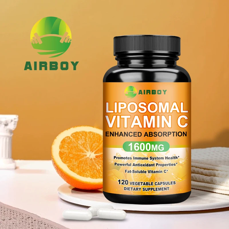 Liposomal Vitamin C 1600mg - Powerful Antioxidant That Boosts Collagen Production and Supports Skin Health