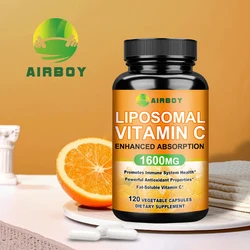 Liposomal Vitamin C 1600mg - Powerful Antioxidant That Boosts Collagen Production and Supports Skin Health