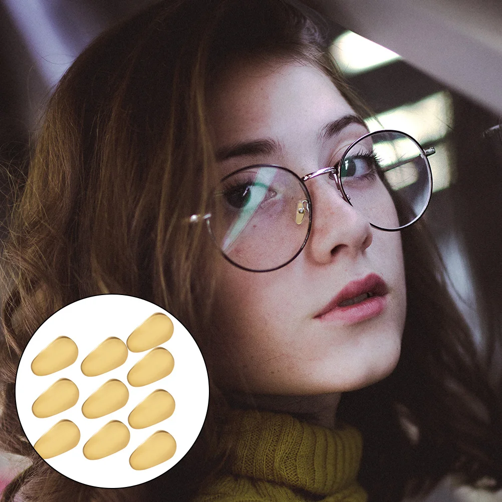 10 قطعة المضادة للانزلاق مخدات أنف للنظارة النظارات مخدة أنف للنظارة السيراميك النظارات استبدال أجزاء ل مريحة صالح النظارات استبدال أجزاء #4