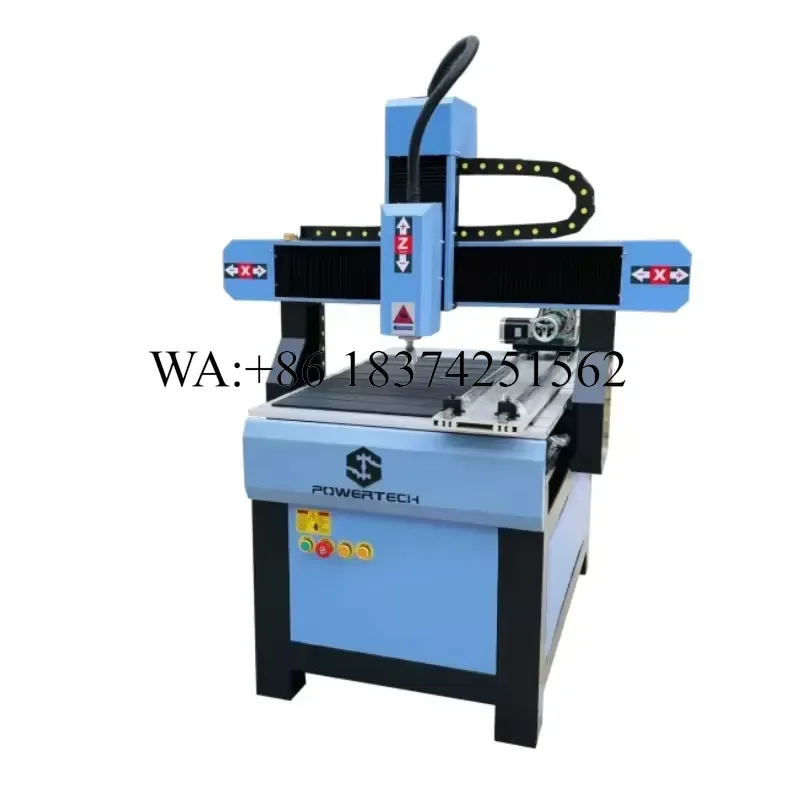 Wmwmnu for 6090 Hot Sale Mini Wood Cnc Router With Rotary Axis