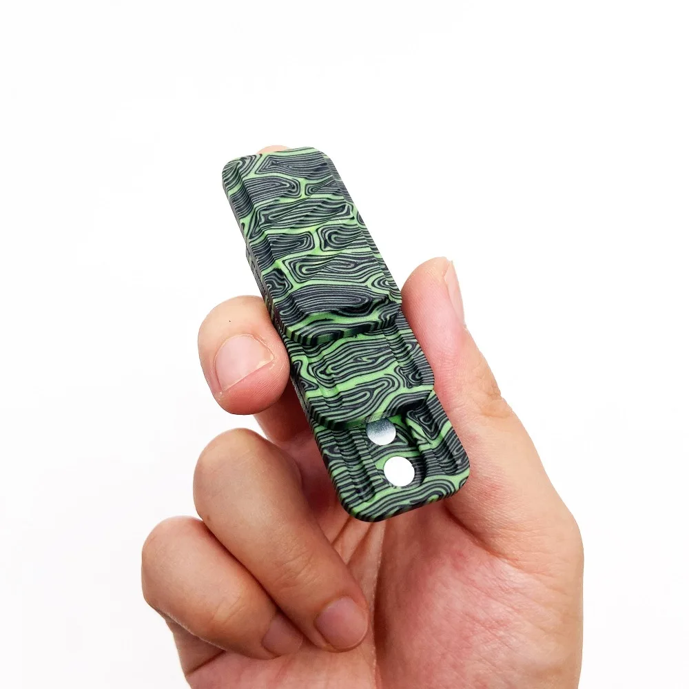 OUYEDC G10 Material Candy Block Push Card Three-layer Segment Q-bouncy Feel Fingertip Push Card Stress Relief Toy